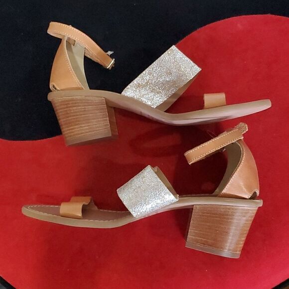 Barbara Barbieri Luxury Leather Heeled Sandals Size 9 - Picture 6 of 11